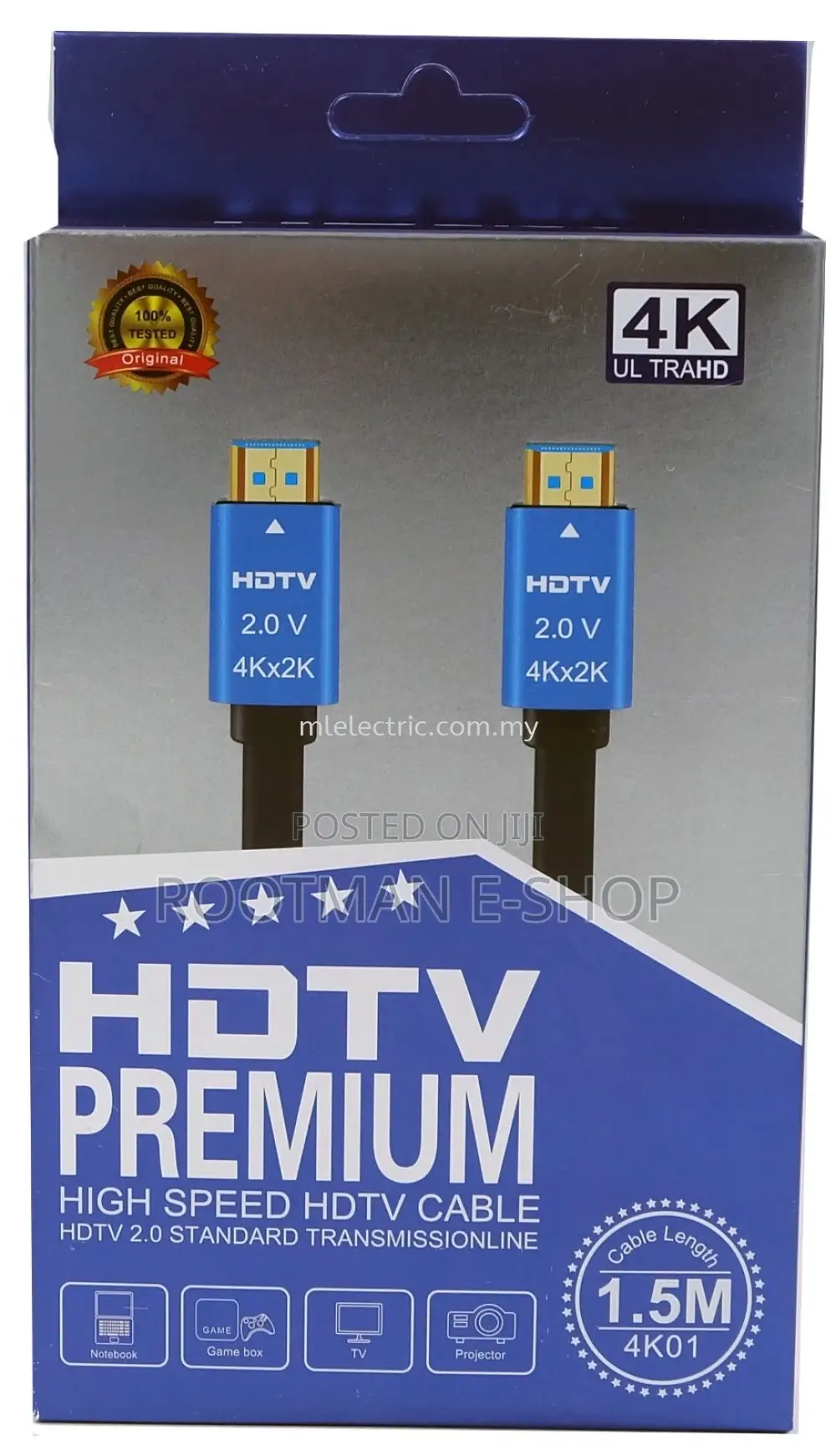 Original Hdmi Cable 1.5mtr, 18.0 GBPS
