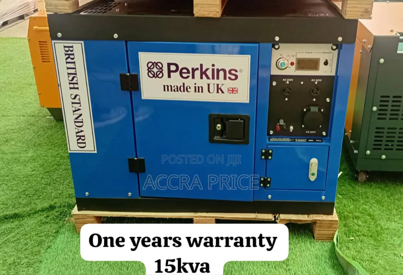 Vibrant Blue Perkins Diesel Generator Uk 15kva Perkins Gen