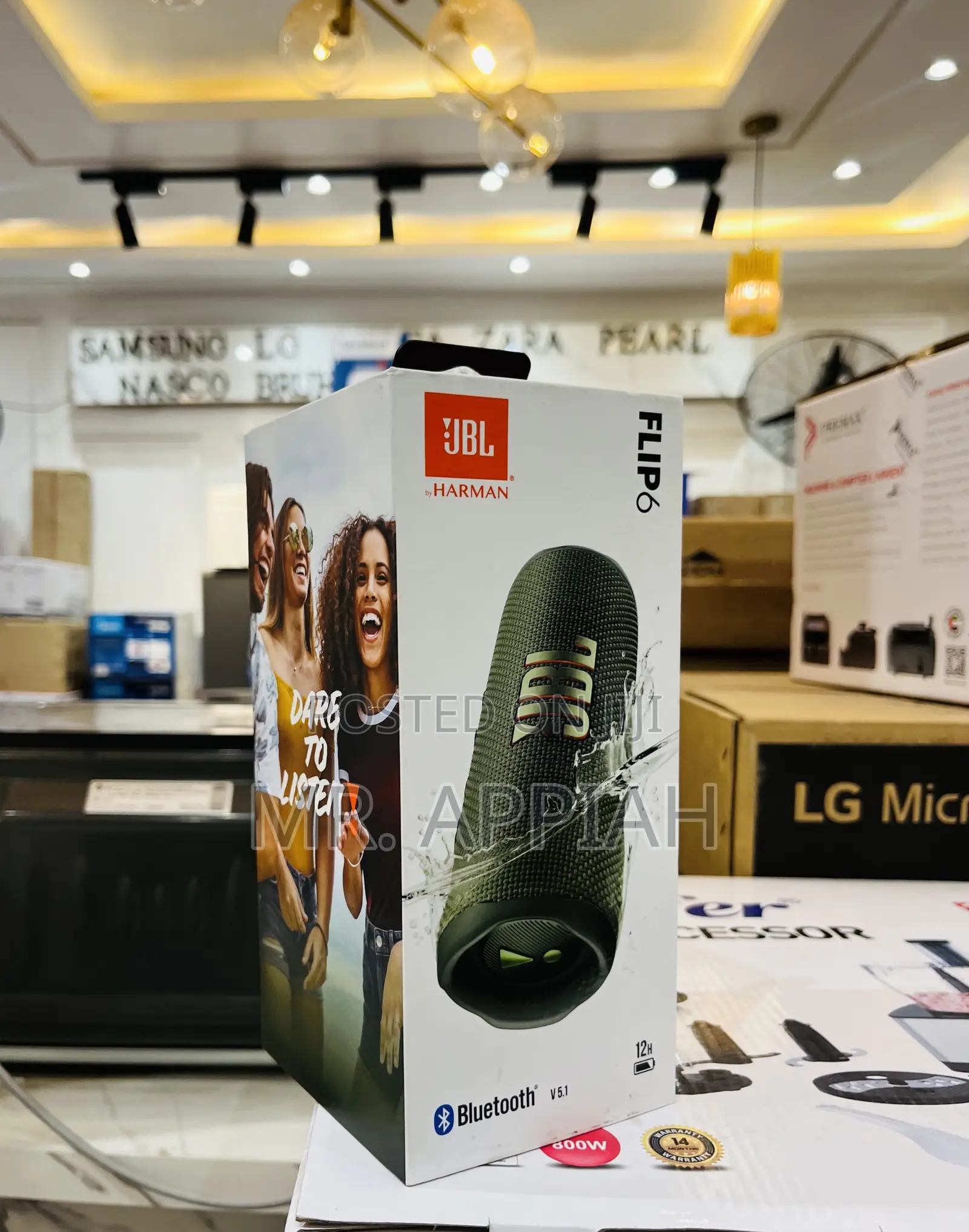 Sealed in Box JBL Flip 6 Portable Speaker(Green).