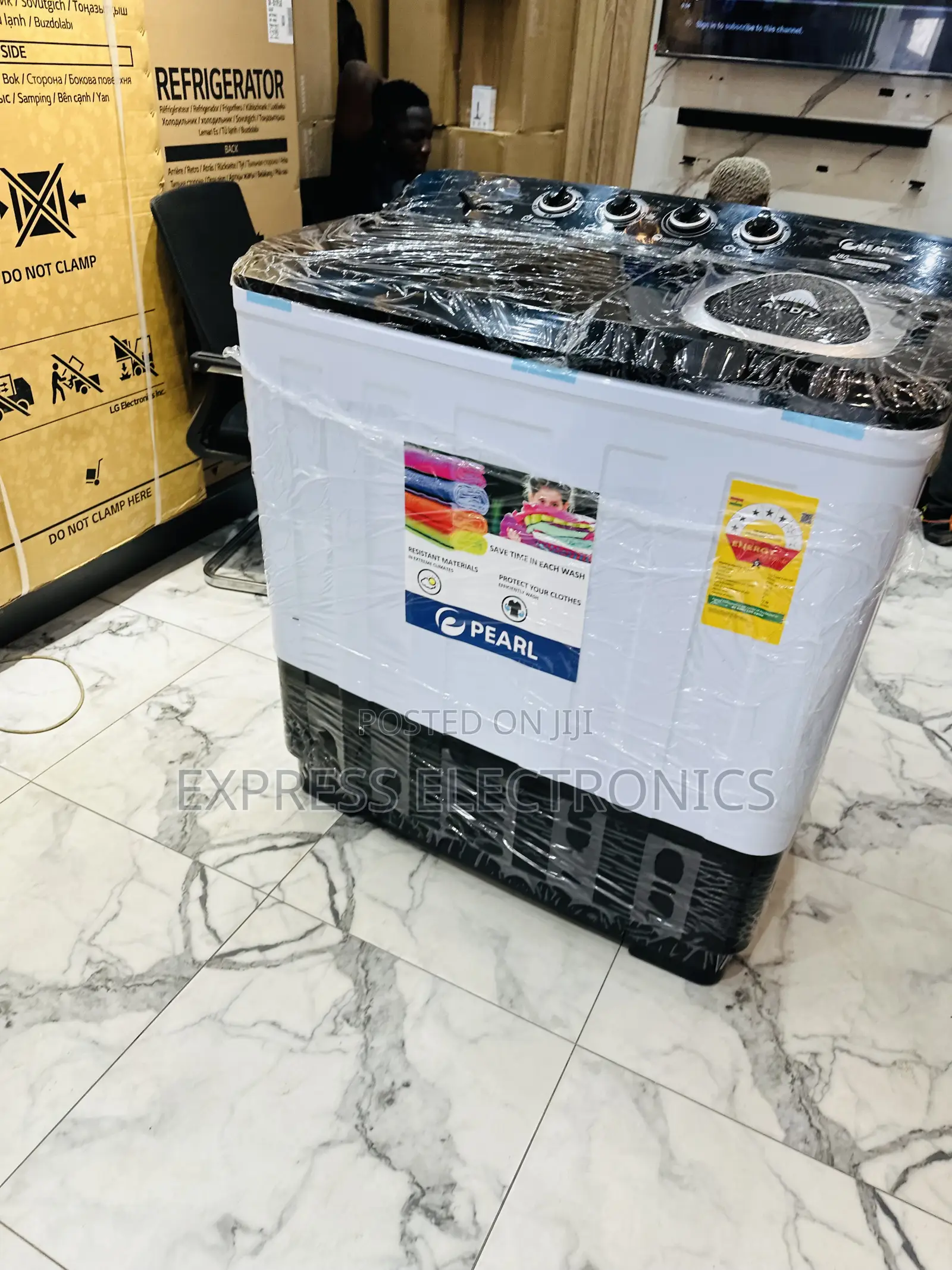 Dynamic Design Washing Machine 18kg Topload Pearl