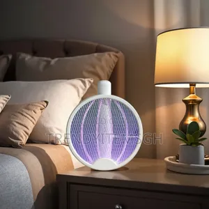 2 in 1 Rechargeablelectric Fly Swatter Mosquito Killer Lamp