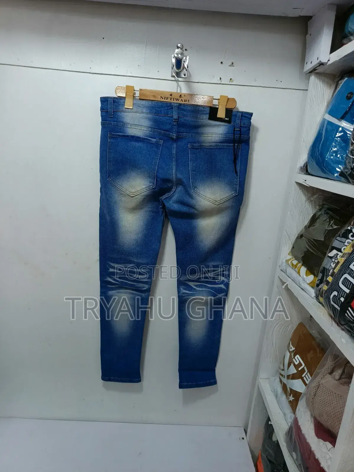 Experience The Best Of Men's Faded Denim Blue Jeans