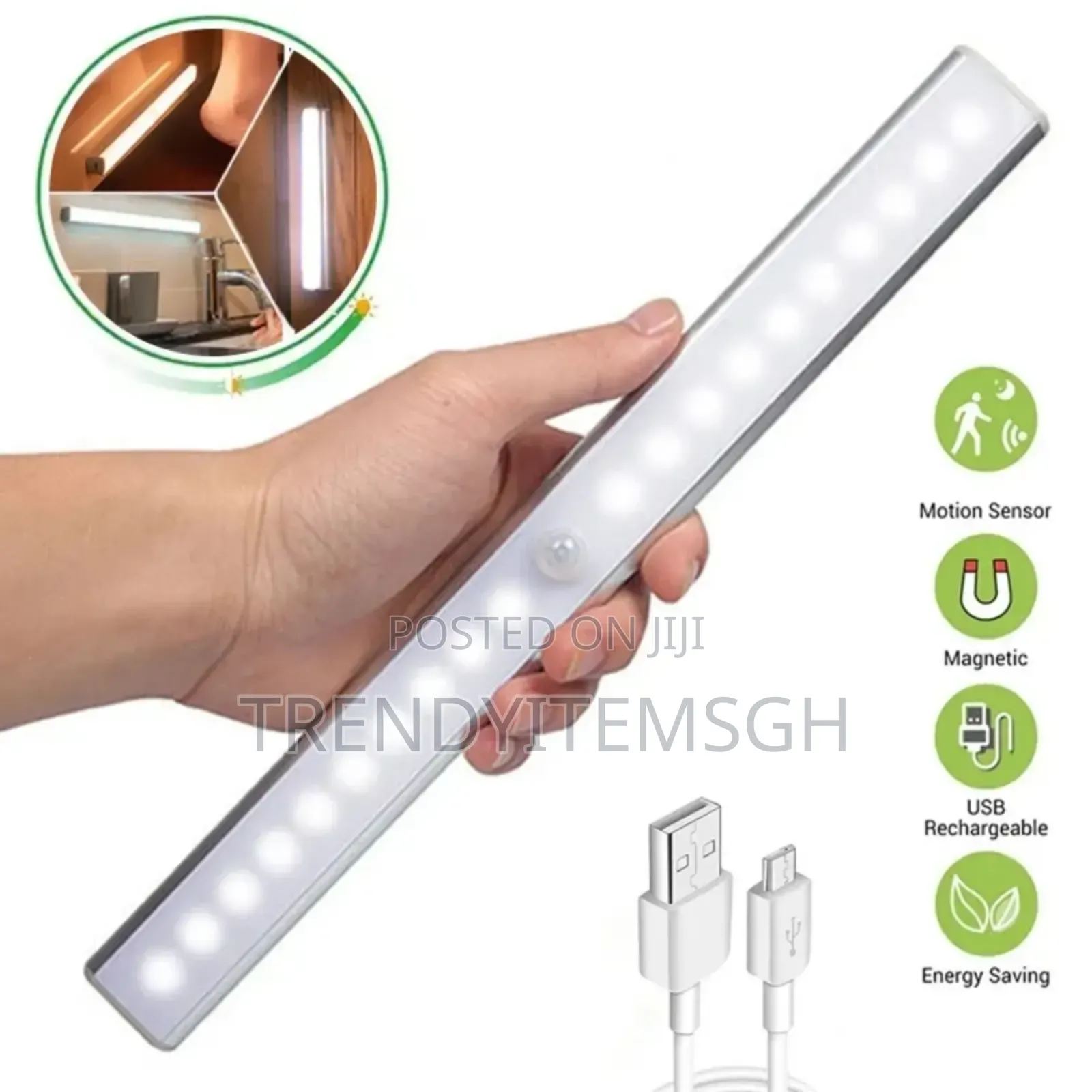 Under Cabinet Light 40 Led Rechargeable Motion Sensor Light