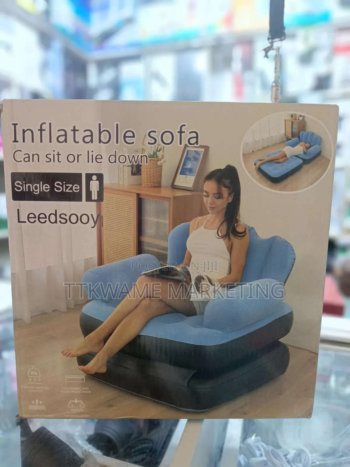 Electric Pump Inflatable Sofa