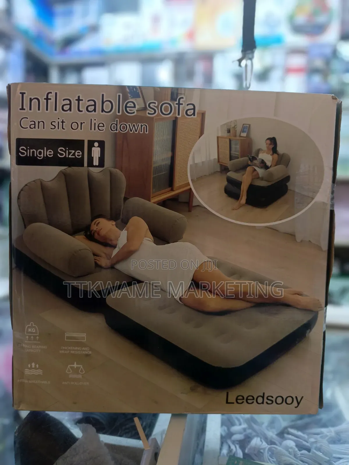 2 In 1 Bed Relaxing Inflatable Sofa