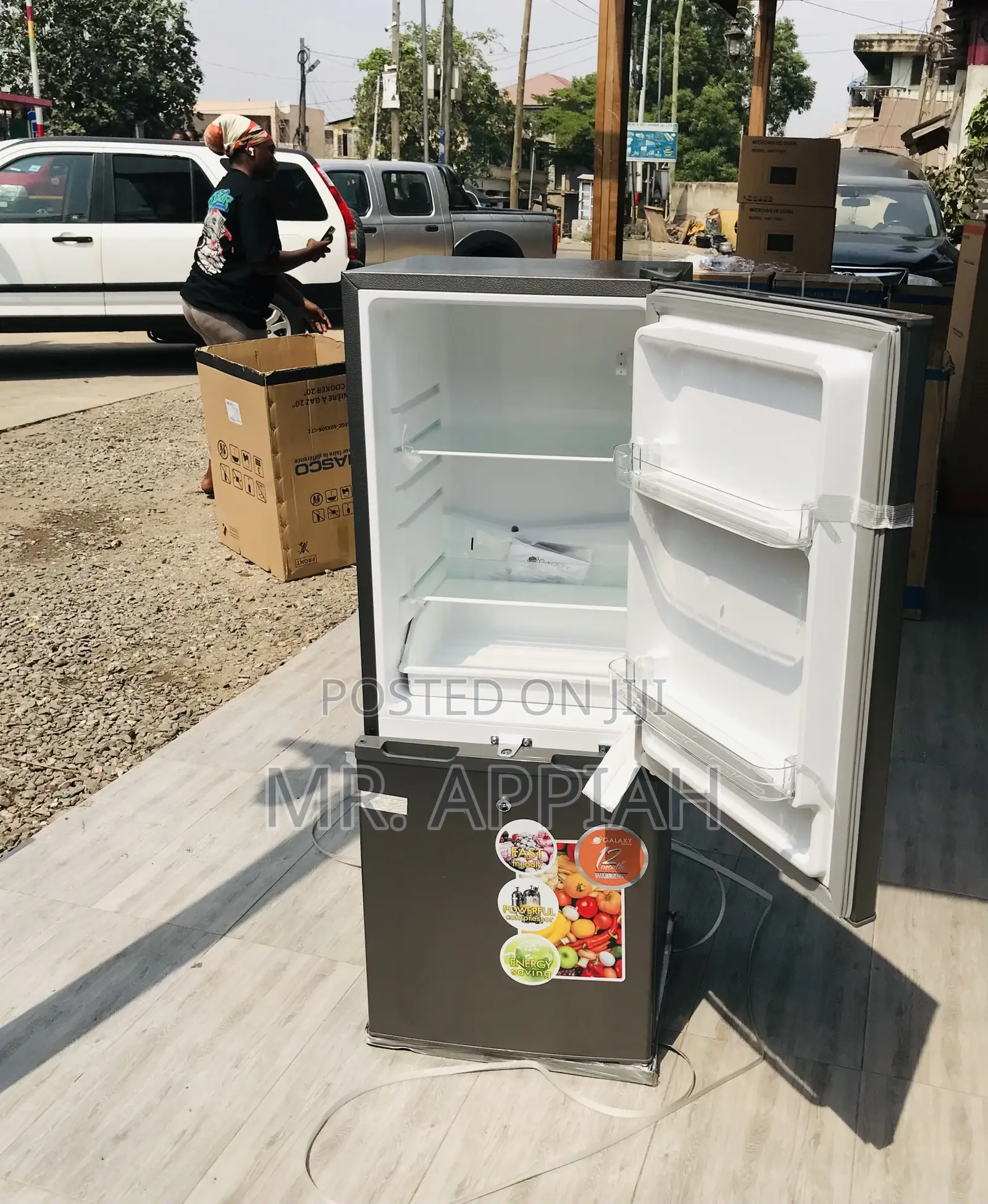 Newly Made Galaxy 200tm Double Door Fridge.