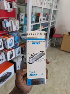 7in1 Multi Ports Usb Type C Hub Splitter Adapter Expansion