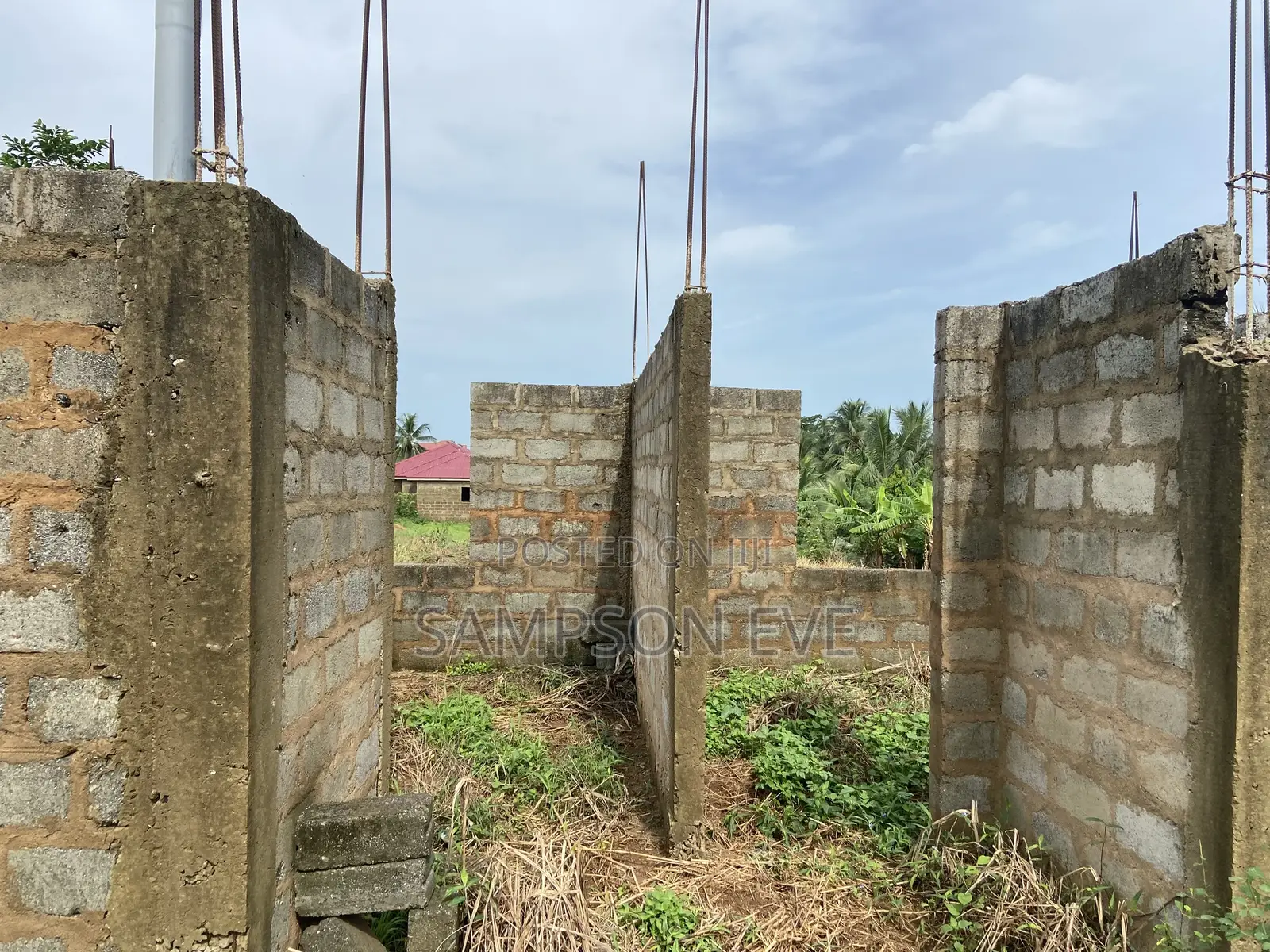 Uncompleted 2 Bedroom House For Sale At Aburi-fotobi + Blocks & Stones