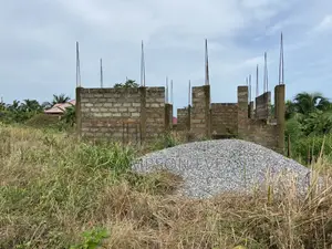 Uncompleted 2 Bedroom House For Sale At Aburi-fotobi + Blocks & Stones