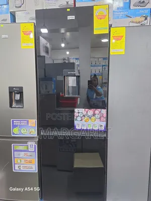 A1 Black Mirror Pearl Double Door Fridge