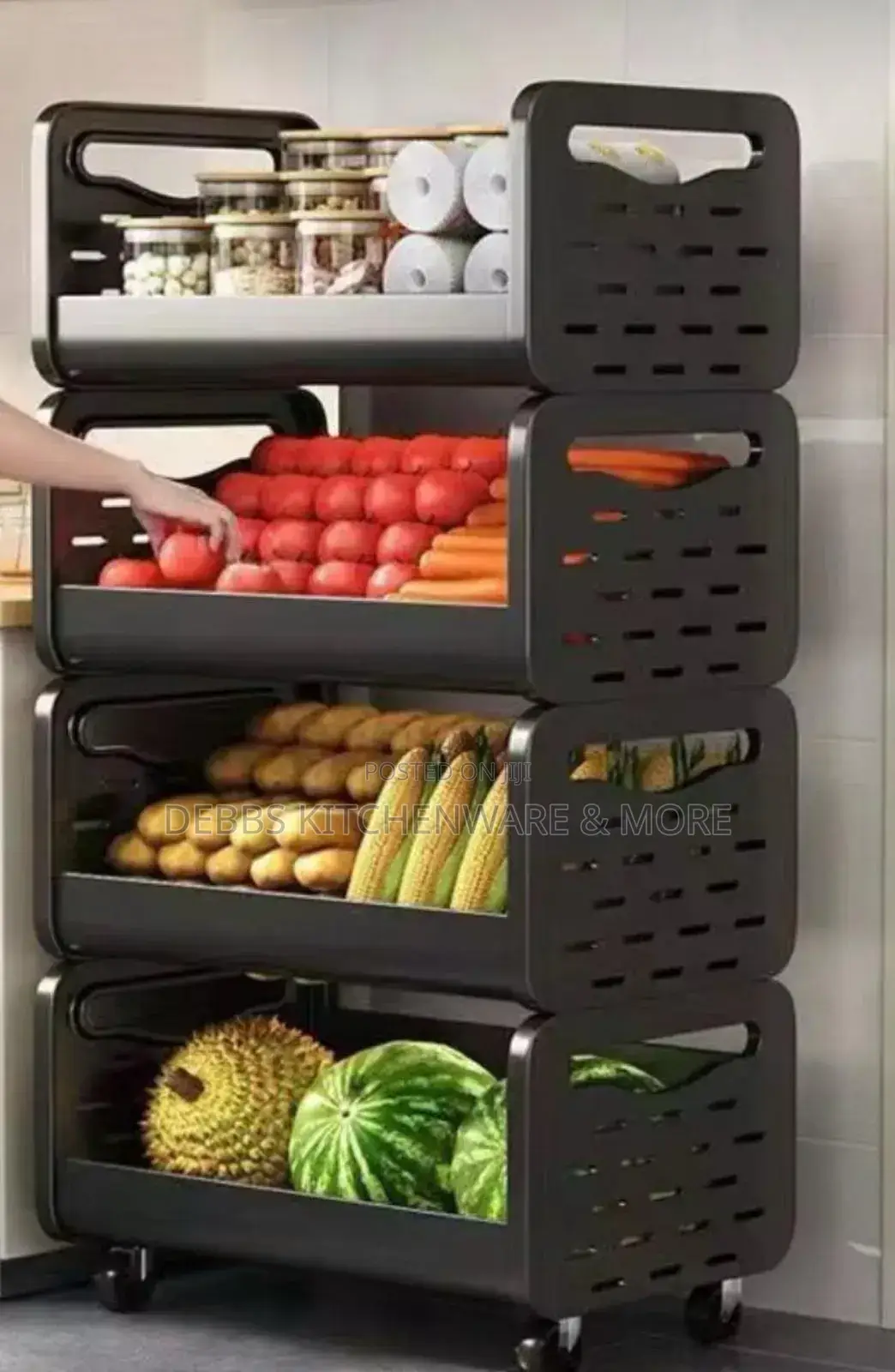 4layer Kitchen and Fruit Rack