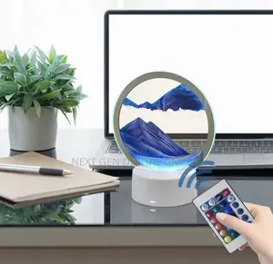 3d Flowing Sand Led Light Hourglass