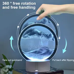 3d Flowing Sand Led Light Hourglass