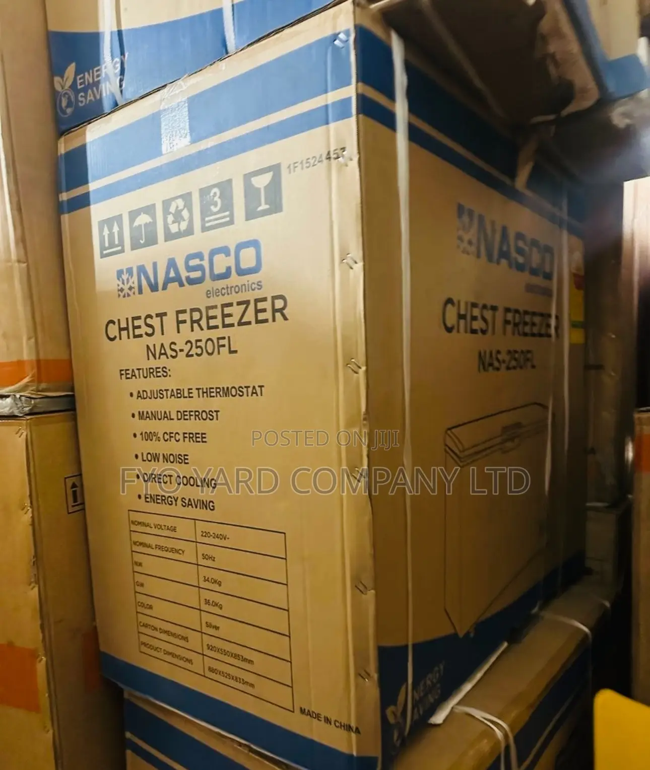 Multi Purpose Use Nasco Single Door 200liters Chest Freezer