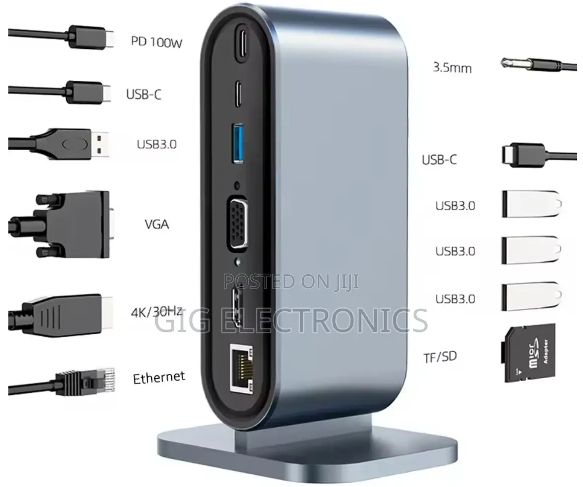 Type C Hub 12in1 Docking Station