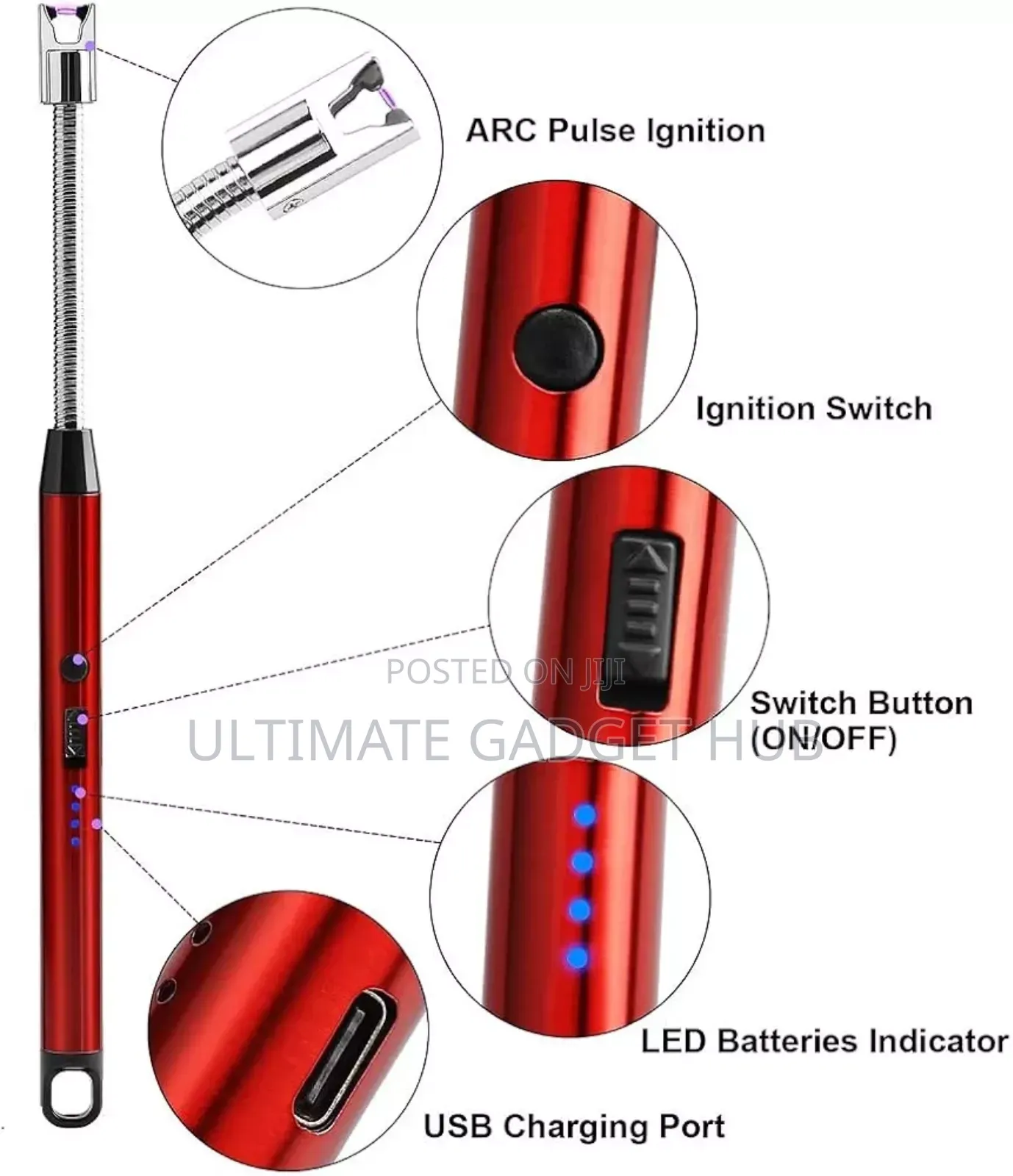 Rechargeable Multipurpose Lighter