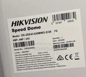 Hikvision Tandemvu 4+6mp 25x Ir Colovu Panoramic PTZ Camera