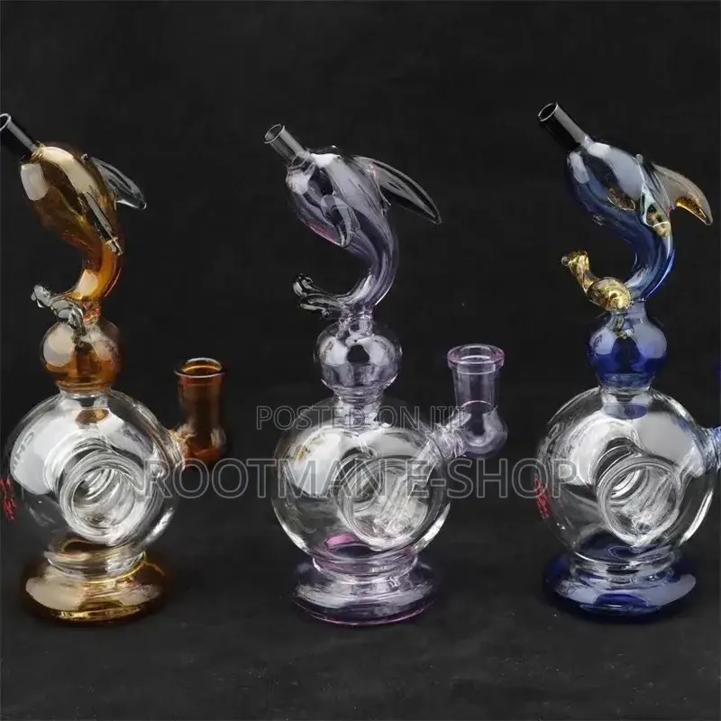 Limited Edition Dolphin Glass Bongs Oil Rig Water Pipe