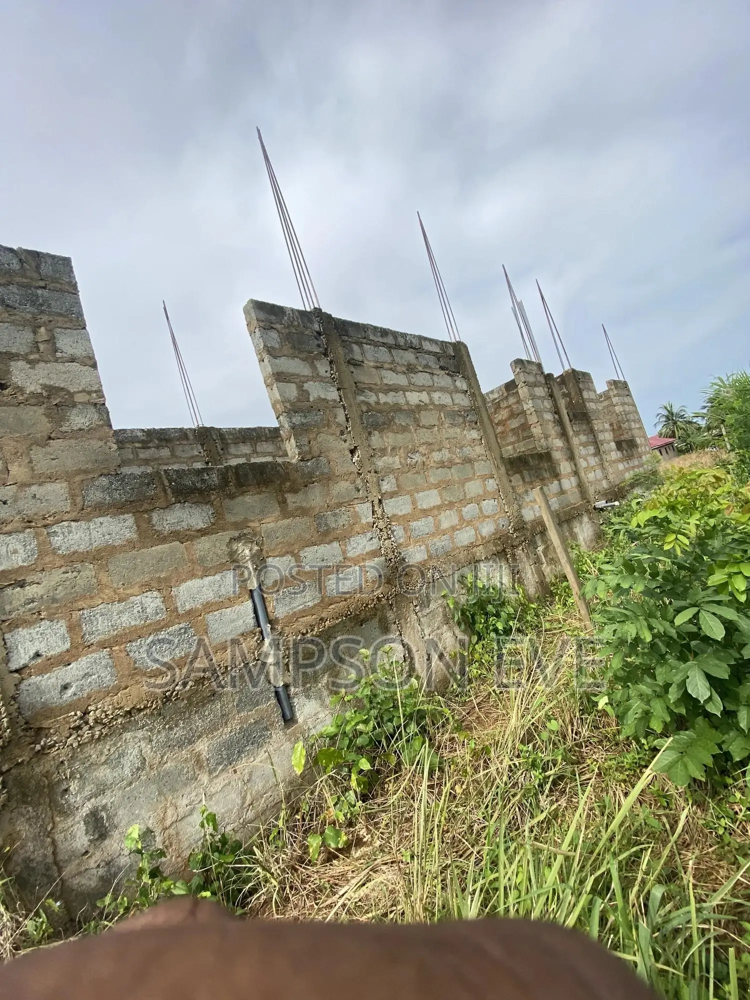 Uncompleted 2 Bedroom House For Sale At Aburi-fotobi + Blocks & Stones