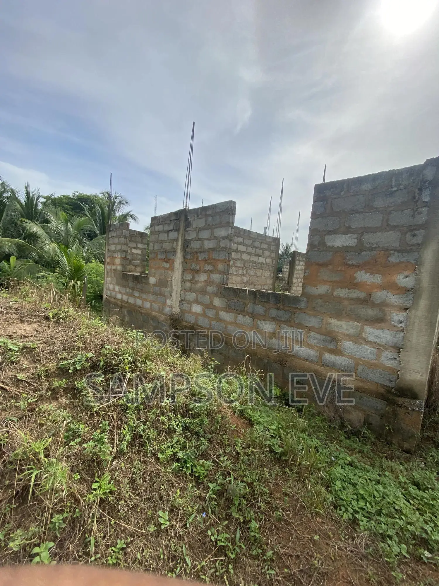 Uncompleted 2 Bedroom House For Sale At Aburi-fotobi + Blocks & Stones