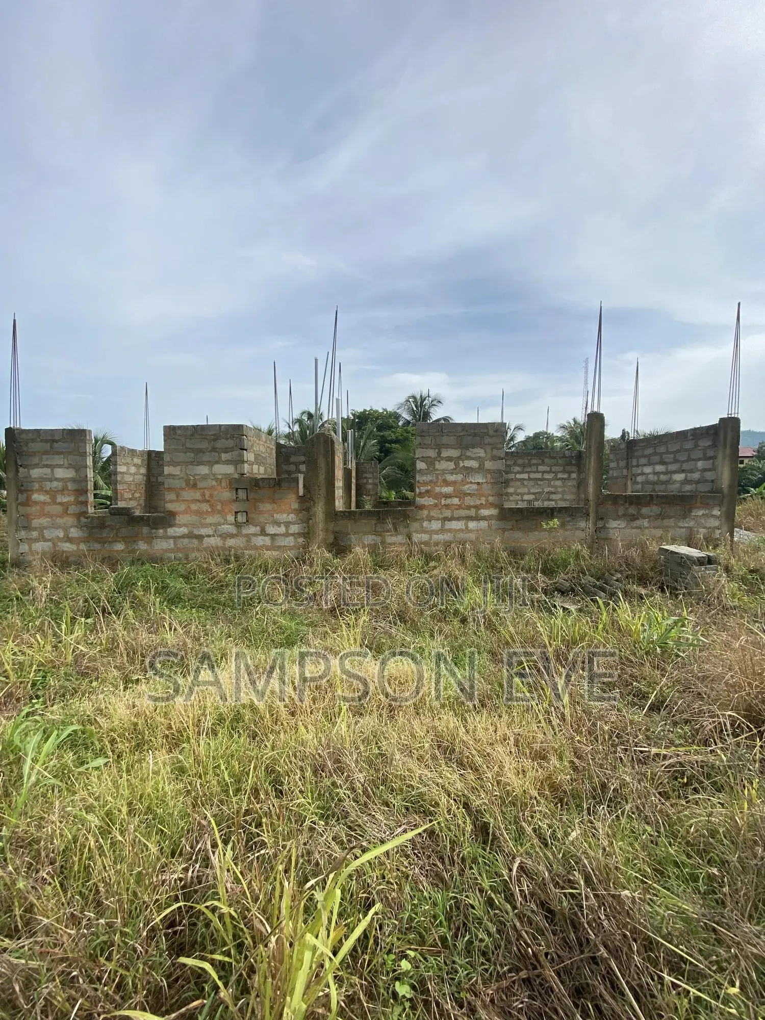Uncompleted 2 Bedroom House For Sale At Aburi-fotobi + Blocks & Stones