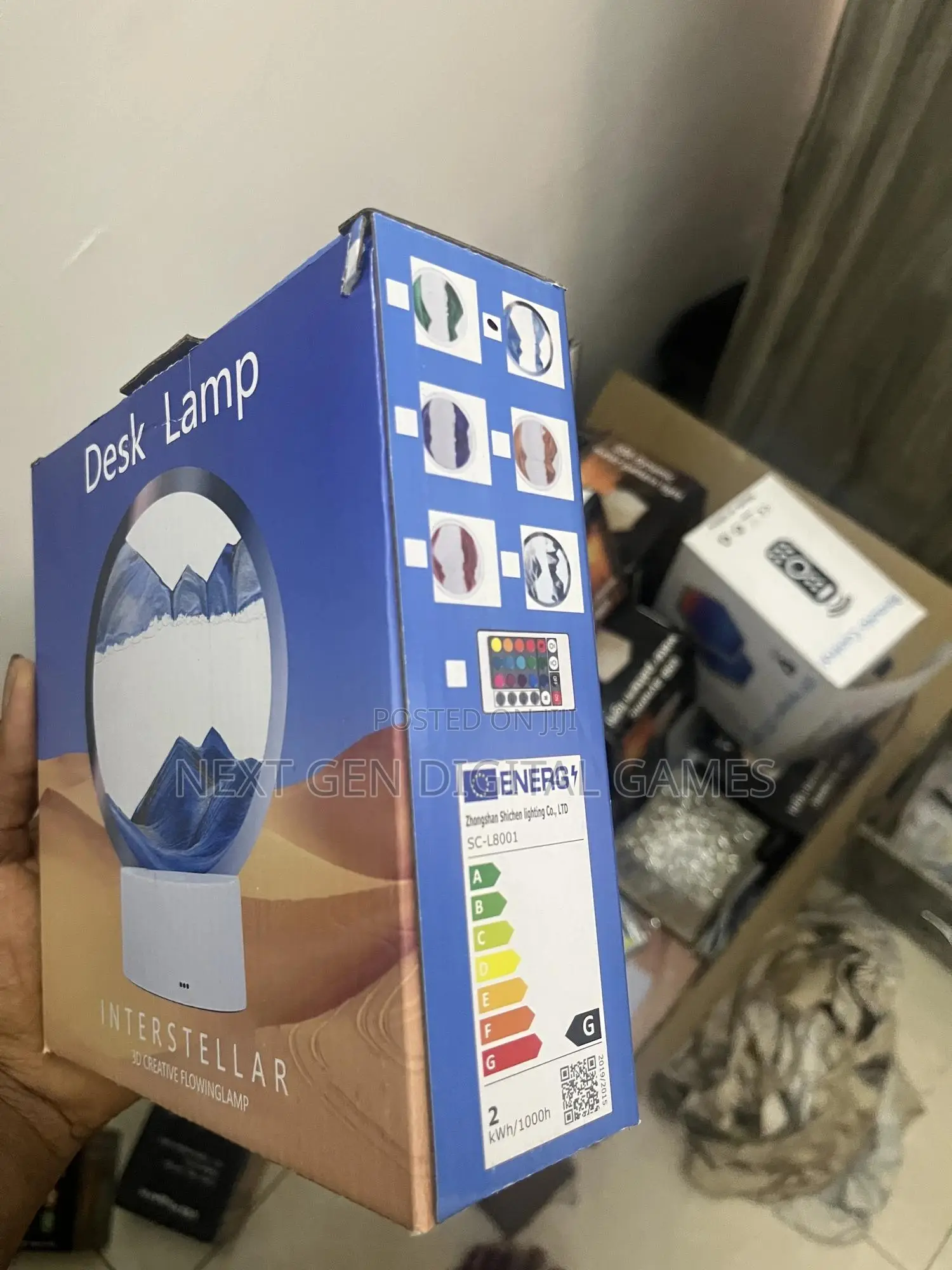 3d Flowing Sand Led Light Hourglass