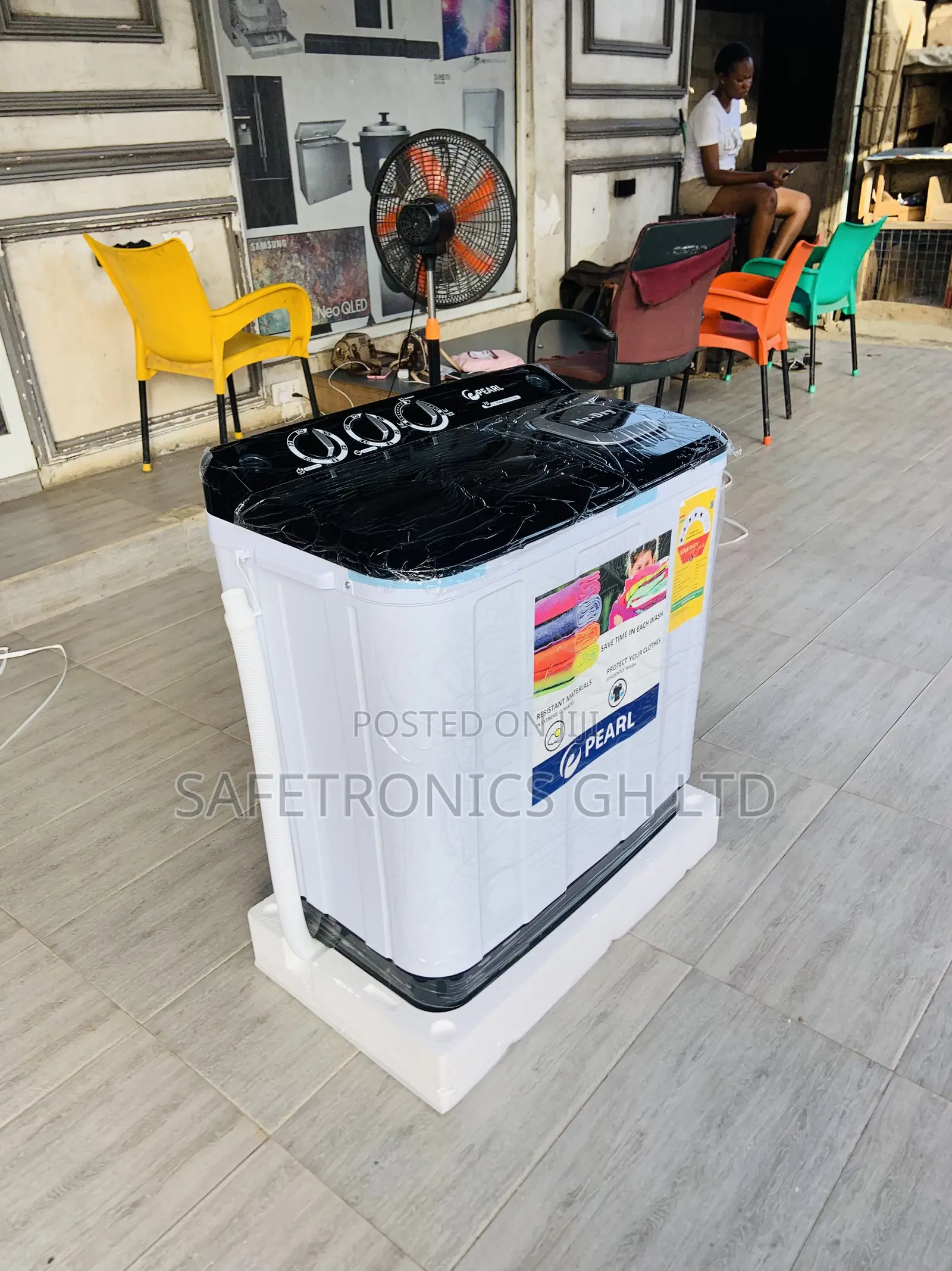 Pearl Wind Jet Semi-Auto Topload Twintub 7kg Washer