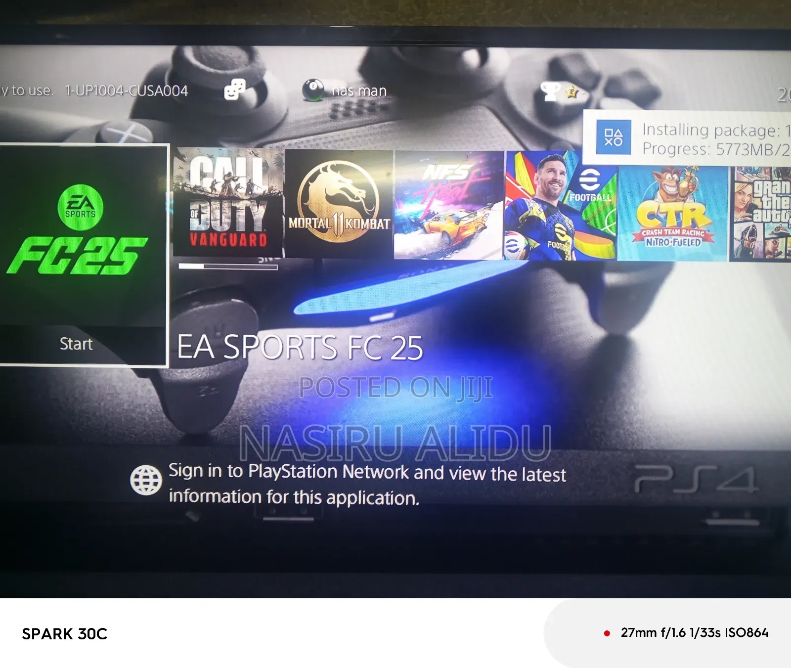 Ps4 Slim With Fc26 7 Games
