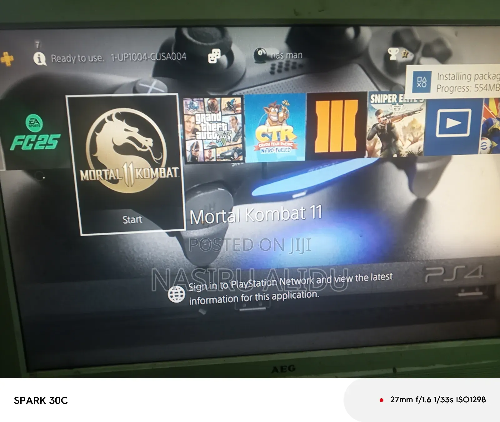 Ps4 Slim With Fc26 7 Games