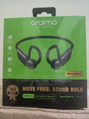 Oraimo Opencirclet 2 Ipx5 Steps Tracking Open-Ear Headphones