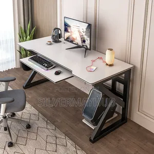 Luxury Gaming | Office | Studio Desk With Bookshelf/Keyboard