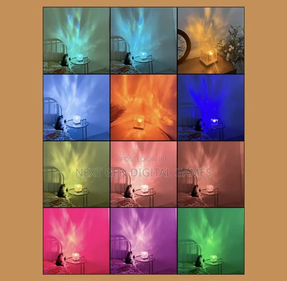 Led Dynamic Water Ripple Night Light