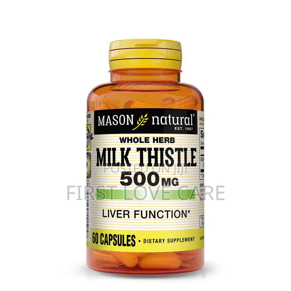 Mason Natural Milk Thistle 500mg Liver Function