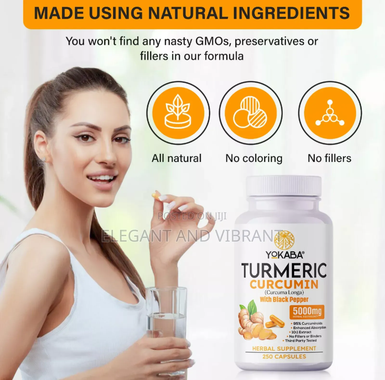 Turmeric Curcumin 5000mg Herbal Extract With Bioperine