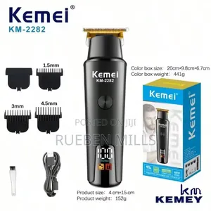 Close Trim Precision Kemei Zero Gap Beard Trimmer 1200mah