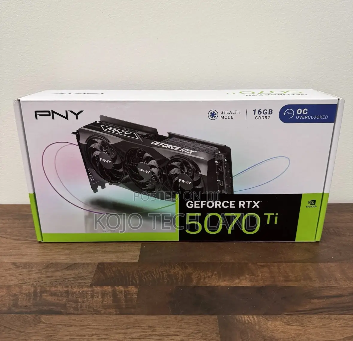 Pny Nvidia Geforce RTX 5070 Ti 16gb Overclocked Triple Fan