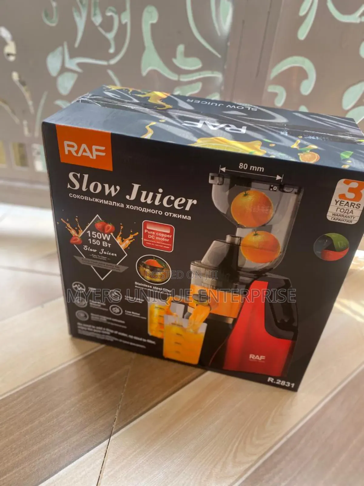 100% Efficiency Slow Juicer