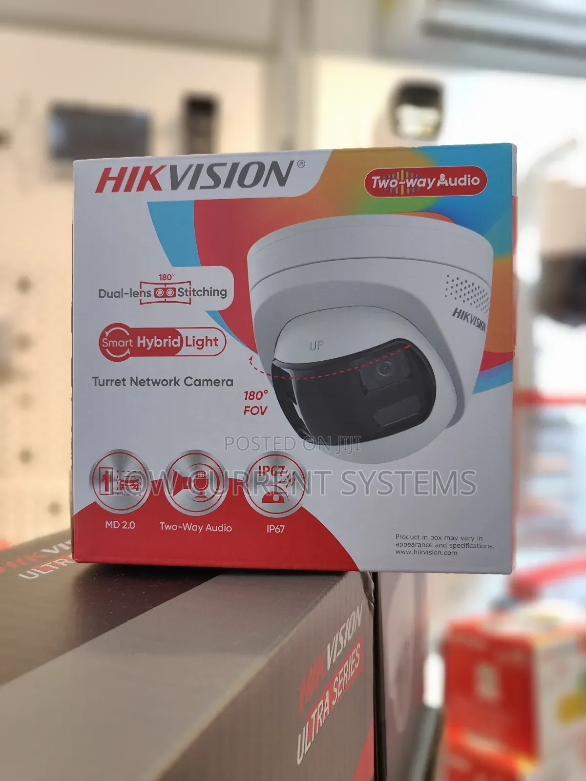 Hikvision Panoramic Dual-Lens Two Way Audio Ip Camera 6mp Colorvu