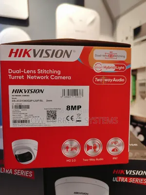 Hikvision Panoramic Dual-Lens Two Way Audio Ip Camera 6mp Colorvu