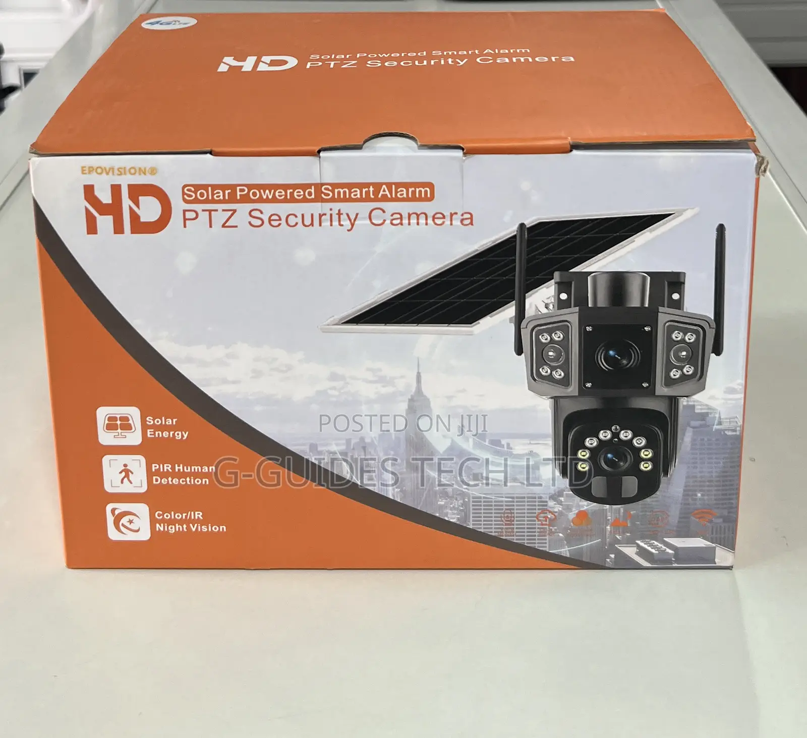 Hd 4g Solar PTZ Dual-Lens Camera V380