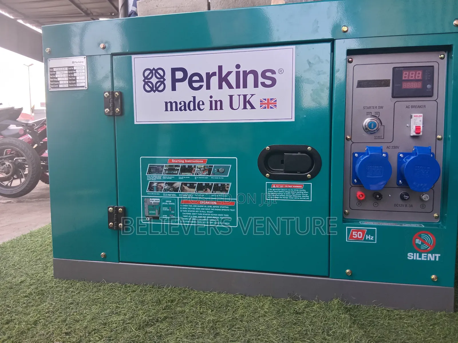 Super Silent Perkins 15kva 16500w Generator Generator
