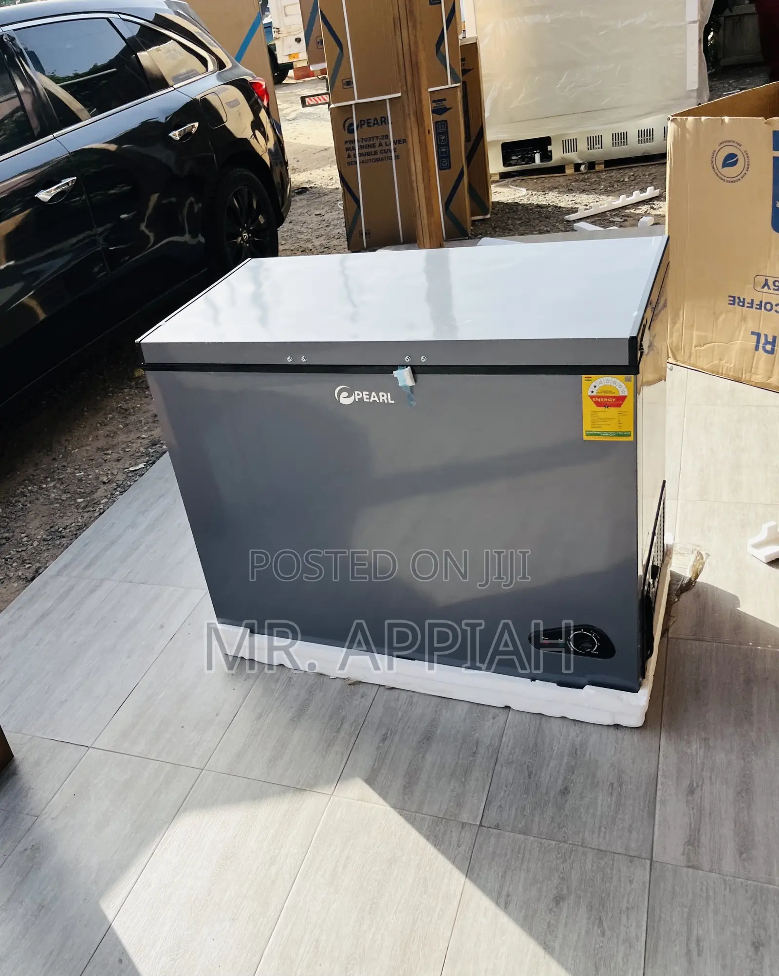Well Built Pearl Single Door Chest Freezer(Dark Gray)251ltr