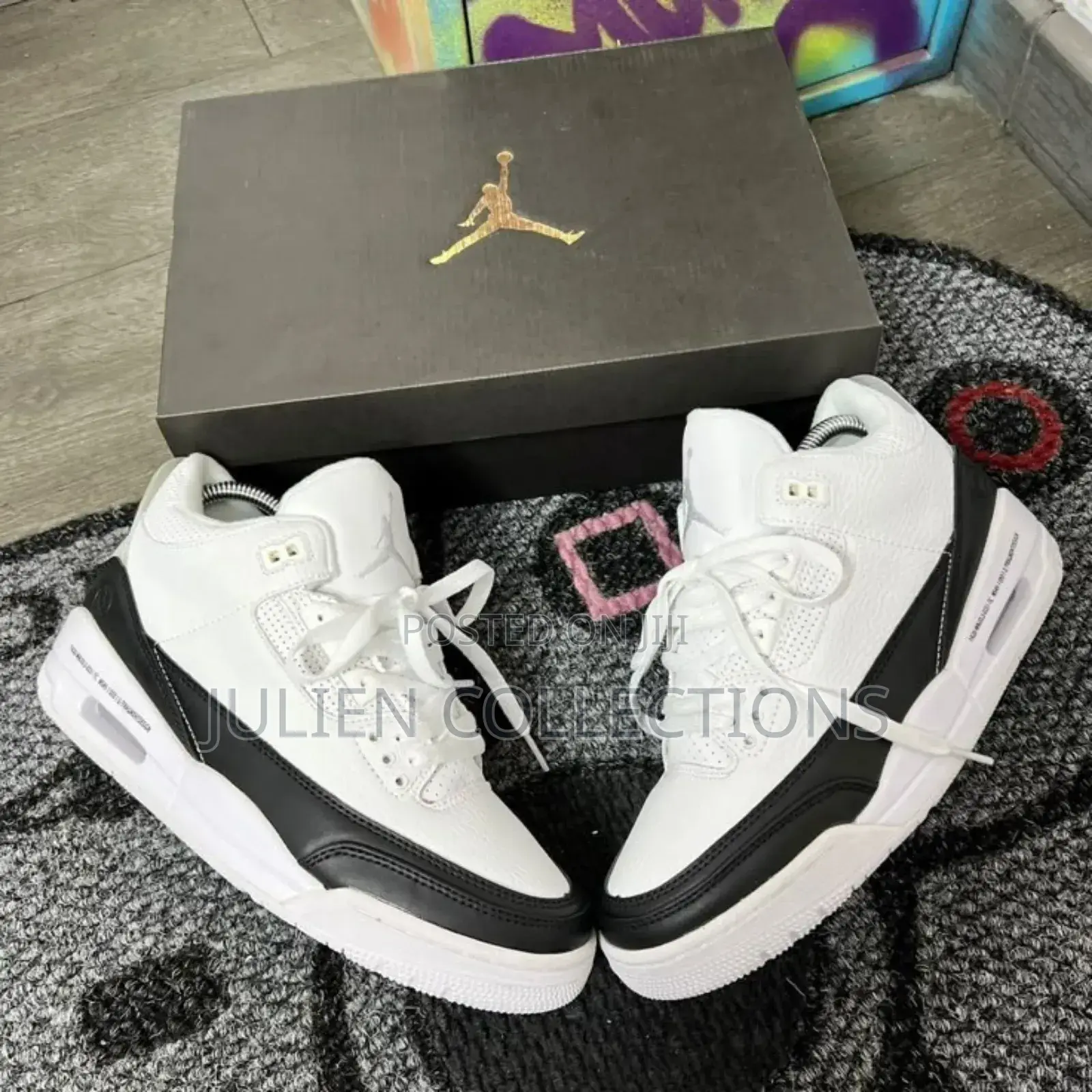 Jordan 3 Retro Fragment Black and White