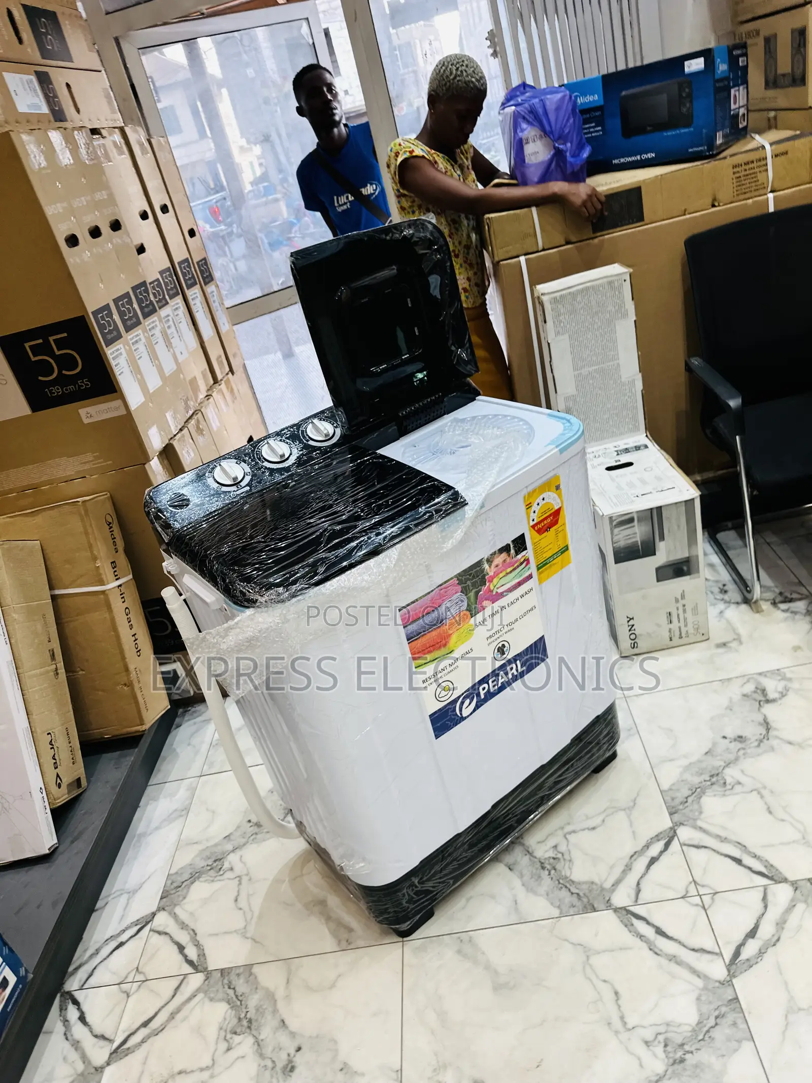 Super Cool Washing Machine 18kg Topload Twintub