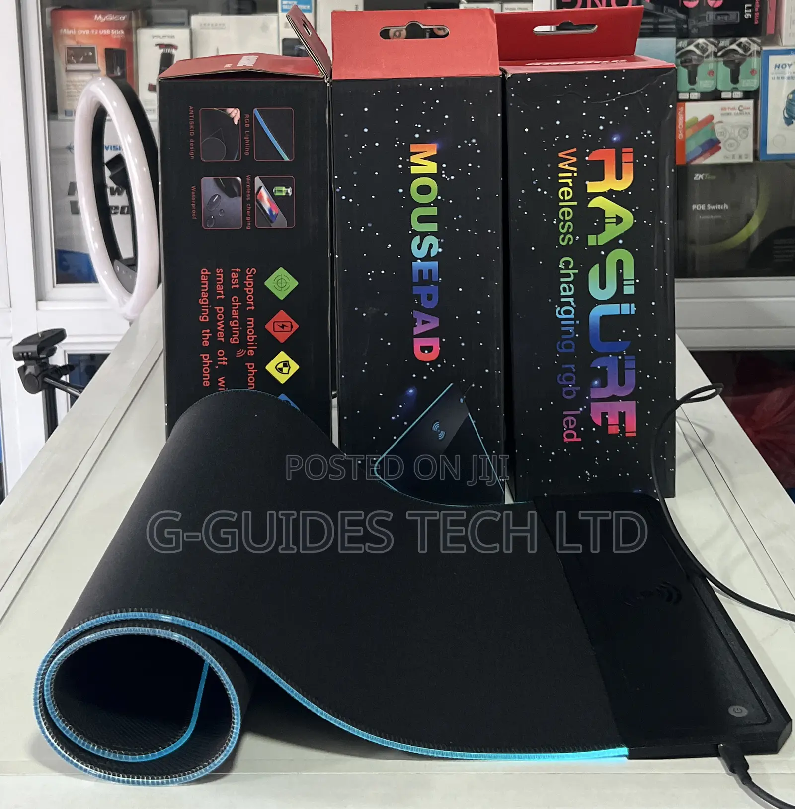 Rasure Rs-05 RGB Gaming Mouse Pad With Wireless Charging