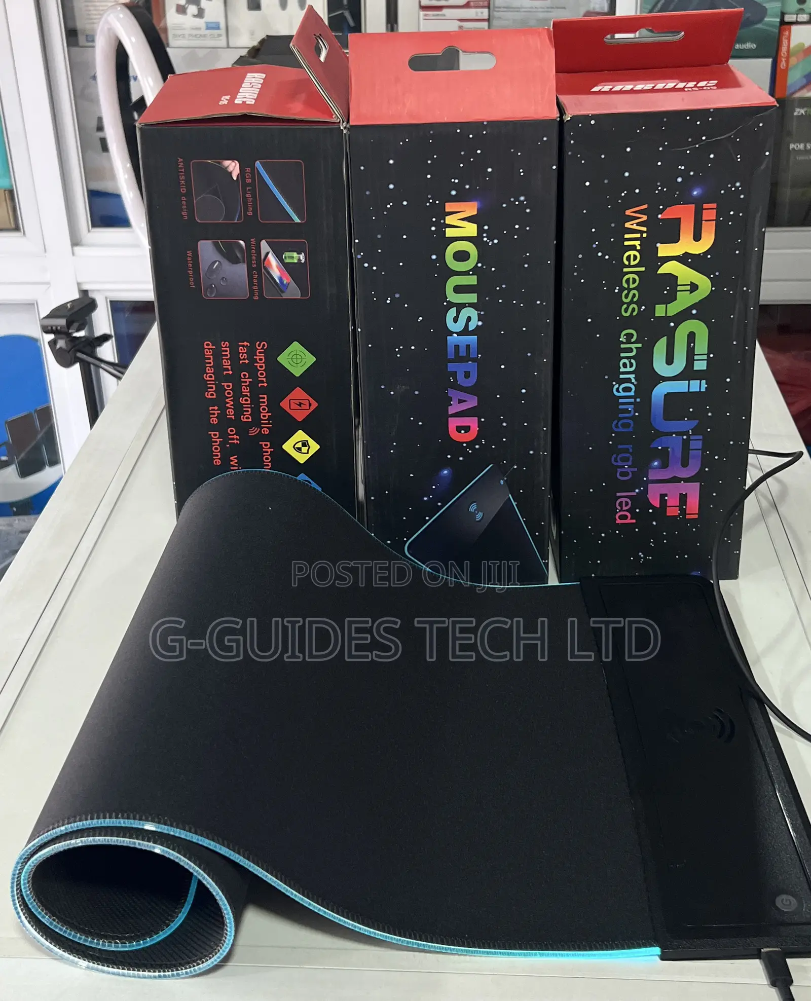 Rasure Rs-05 RGB Gaming Mouse Pad With Wireless Charging