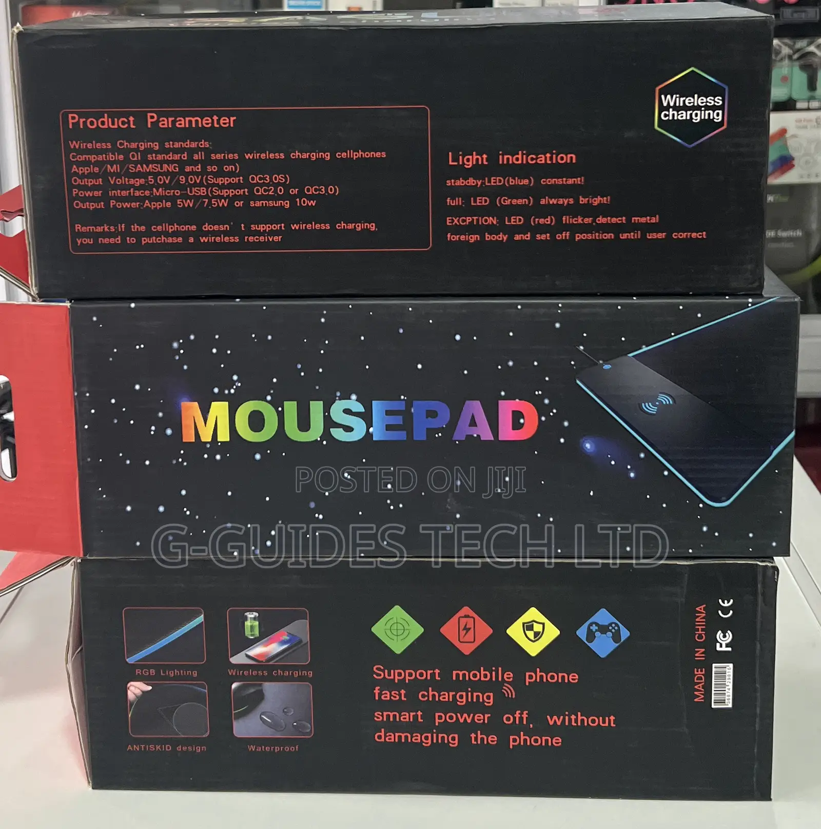 Rasure Rs-05 RGB Gaming Mouse Pad With Wireless Charging