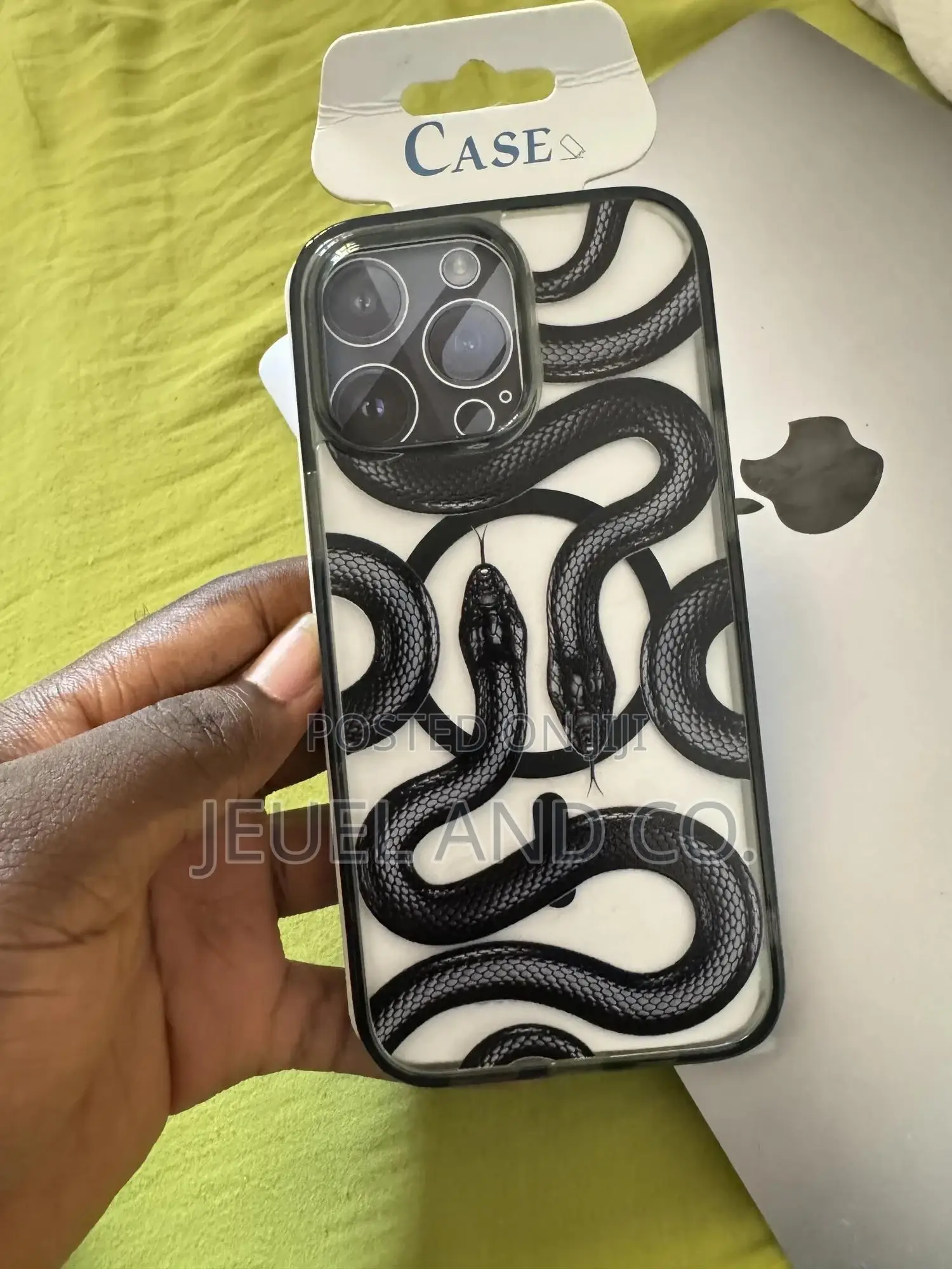 Black Snake For Magsafe Magnetic Case For iPhone 16 Pro Max