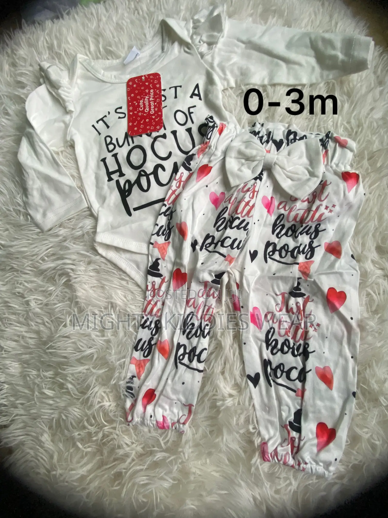 Baby Girls 2pcs Outfit Age 0-3m