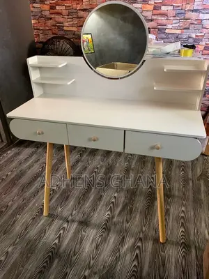 Modern Storage Dressing Table and Light Luxury Makeup Chair.